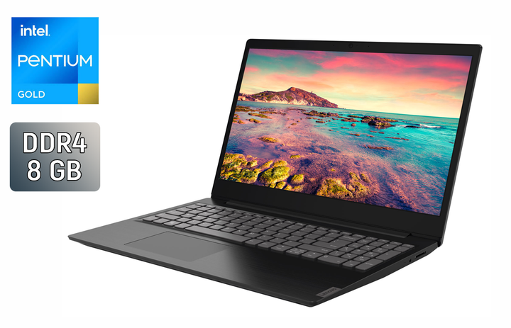 Ноутбук Б-класс Lenovo IdeaPad S145-15IWL / 15.6" (1366x768) TN / Intel Pentium Gold 5405U (2 (4) ядра по 2.3 GHz) / 8 GB DDR4 / 240 GB SSD / Intel UHD Graphics / WebCam / Windows 10 б/у - Фото 1 Ноутбук Б-класс Lenovo IdeaPad S145-15IWL / 15.6" (1366x768) TN / Intel Pentium Gold 5405U (2 (4) ядра по 2.3 GHz) / 8 GB DDR4 / 240 GB SSD / Intel UHD Graphics / WebCam / Windows 10 б/у - изображение 1