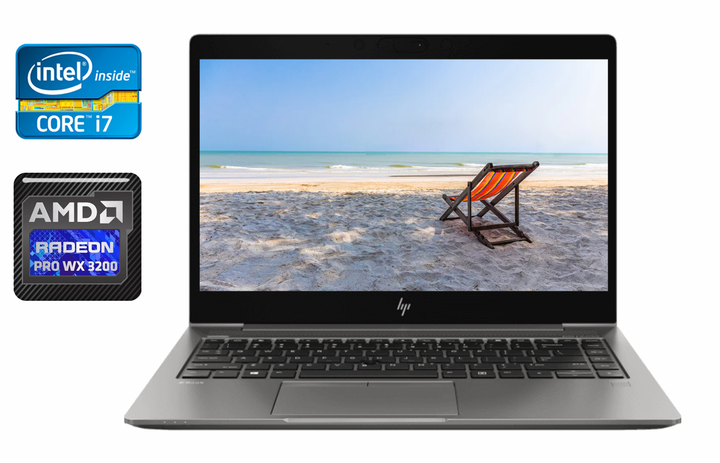 Мобильная рабочая станция HP zBook 14u G6 / 14" (1920x1080) IPS / Intel Core i7-8565U (4 (8) ядра по 1.8 - 4.6 GHz) / 16 GB DDR4 / 512 GB SSD / AMD Radeon Pro WX 3200, 4 GB GDDR5, 128-bit / WebCam / TouchID / Windows 10 б/у - Фото 1 Мобильная рабочая станция HP zBook 14u G6 / 14" (1920x1080) IPS / Intel Core i7-8565U (4 (8) ядра по 1.8 - 4.6 GHz) / 16 GB DDR4 / 512 GB SSD / AMD Radeon Pro WX 3200, 4 GB GDDR5, 128-bit / WebCam / TouchID / Windows 10 б/у - изображение 1