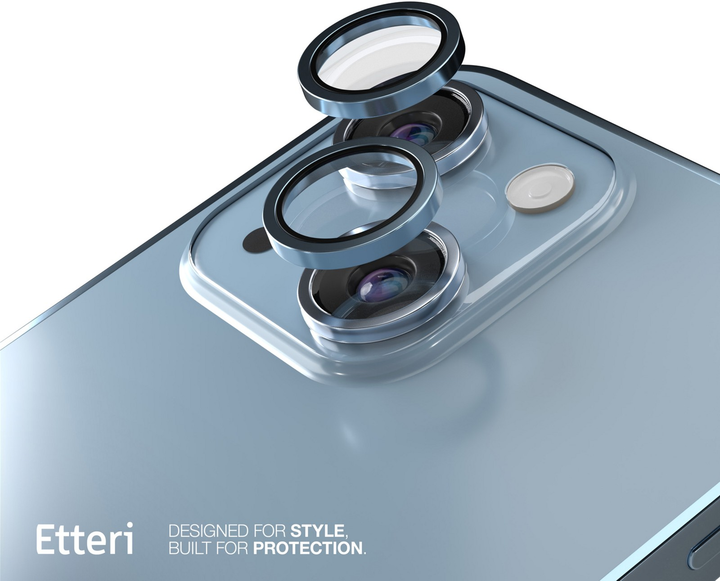 Szkło hartowane Etteri Camera Lens Protector do Apple iPhone 14 / 14 Plus Blue (5907504523835) - obraz 2