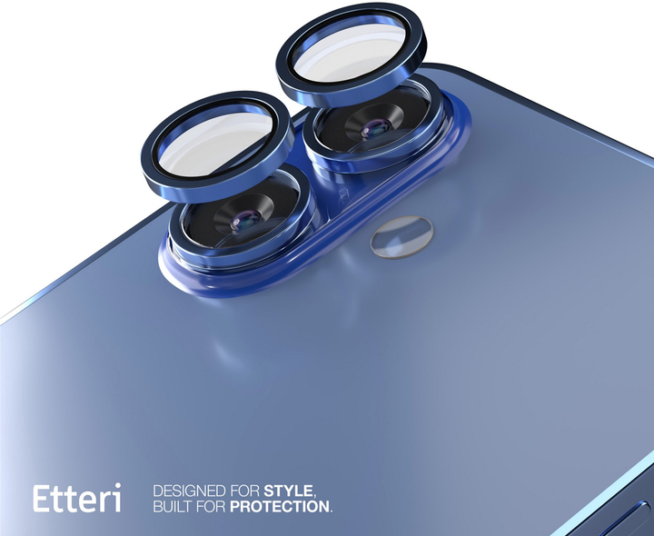 Szkło hartowane Etteri Camera Lens Protector do Apple iPhone 16 / 16 Plus Blue (5907504523941) - obraz 2