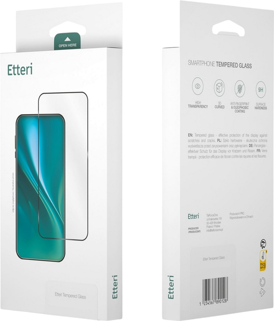 Szkło hartowane Etteri 9D Full Glue Premium do Apple iPhone 16e Black (5906961957900) - obraz 4