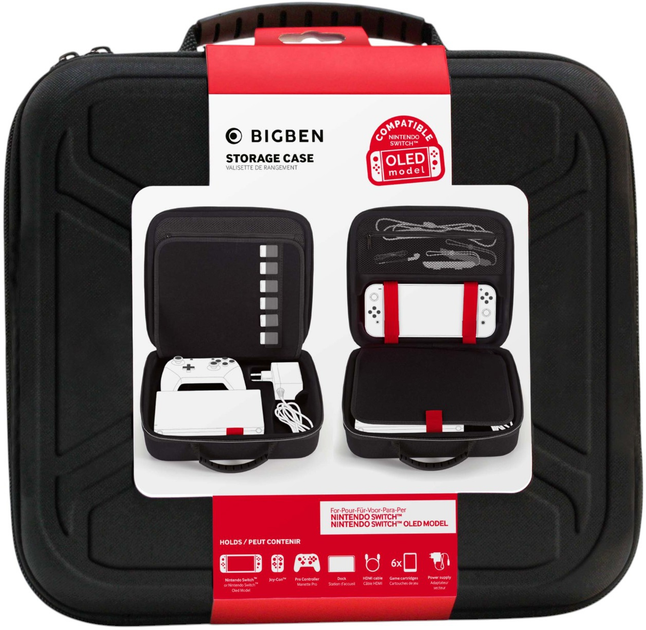 Чохол для зберігання Big Ben Storage Case Nintendo Switch Lite/OLED Black (3499550358957) - зображення 1