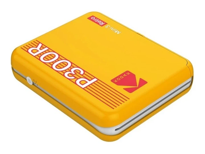 Портативний фотопринтер Kodak Mini 3 Retro Yellow (P300R) - изображение 3