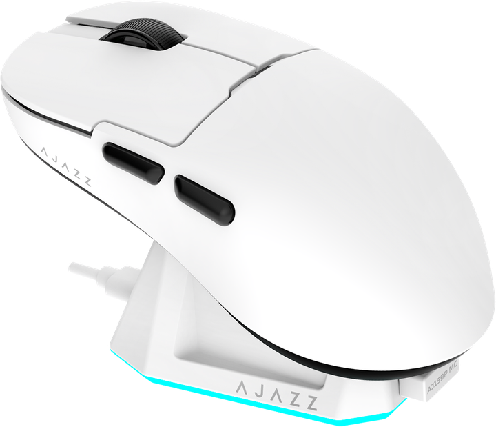 Миша Ajazz AJ159P MC Charging Dock Wireless/Bluetooth/USB White (AJ159P-MC-W) - Фото 1 Миша Ajazz AJ159P MC Charging Dock Wireless/Bluetooth/USB White (AJ159P-MC-W) - изображение 1