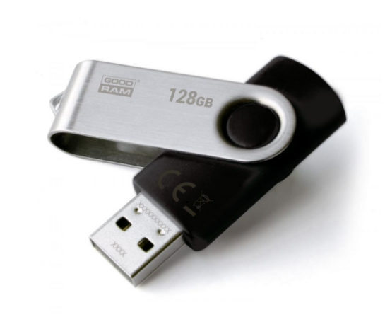 Флешка GOODRAM 128 GB UTS2 Twister Black (UTS2-1280K0R11) - изображение 2