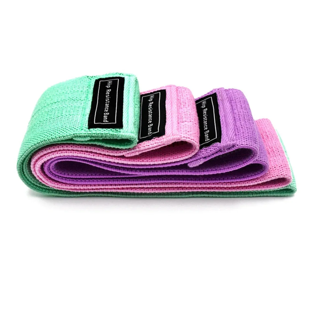 Набор тканевых фитнес резинок (ленточных эспандеров) Hip Resistance Bands - изображение 6