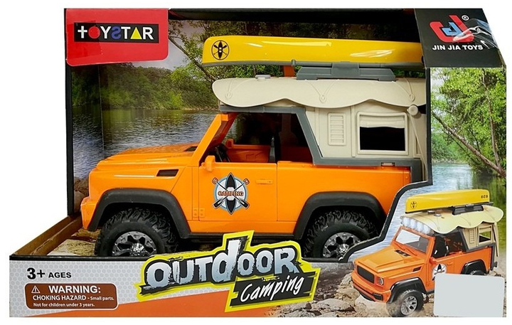 Zabawka LEAN Toys Samochód campingowy Jeep ze światłami i dźwiękami 5934 (5905884453971) - obraz 1