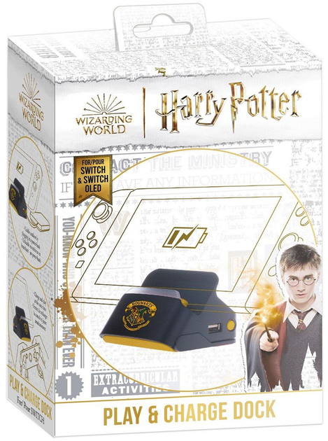 Stacja dokująca Freaks and Geeks Harry Potter-Nintendo Switch-2 in 1 Dock and Stand Black (3760178626385) - obraz 1
