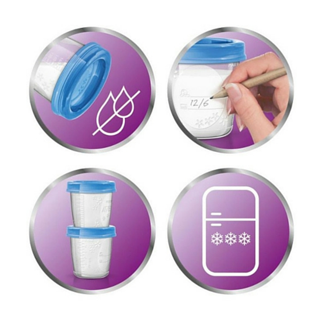 Pojemniki na mleko Philips AVENT 5x180 ml SCF619/05 (8710103671688) - obraz 3