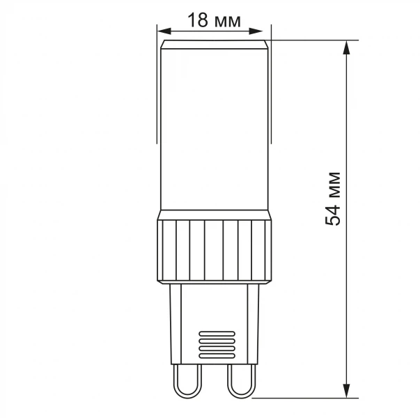 LED лампа VIDEX G9S 4W G9 4100K - изображение 3