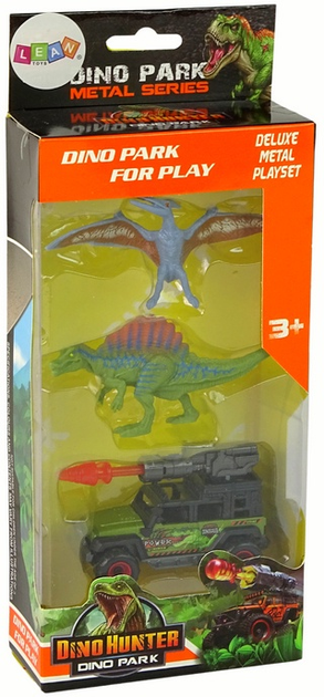 Набір іграшок LEAN Toys Динозаври Автомобіль з ракетою і динозаврами 15947 (5905679074930) - зображення 1
