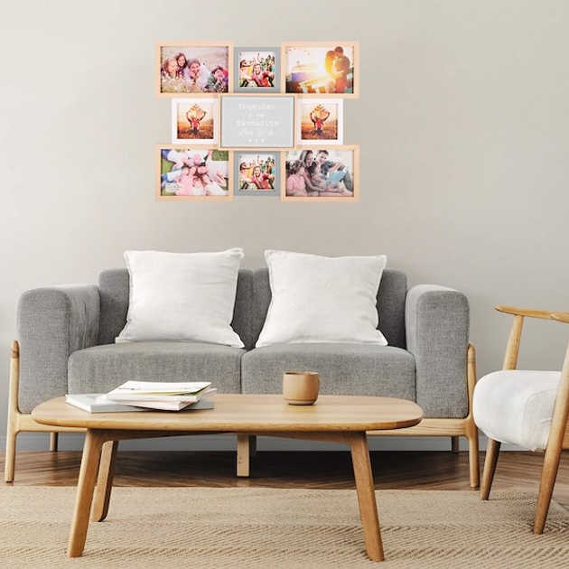 Multirama Springos na 9 zdjęć 13×18 cm i 10×10 cm brązowo-szara (5907719478920) - obraz 10