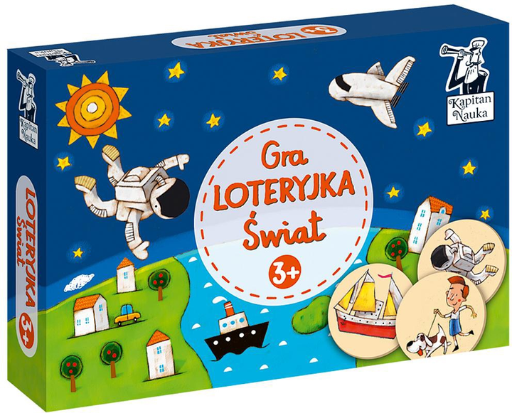 Gra planszowa Kapitan Edgard Nauka Gra Loteryjka Świat (9788377887332) - obraz 1