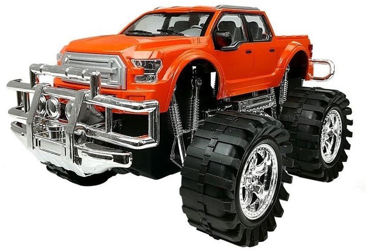 Zestaw zabawek LEAN Toys Monster Truck Czerwony + Laweta + BMW Czarne 9268 (5904204753159) - obraz 8