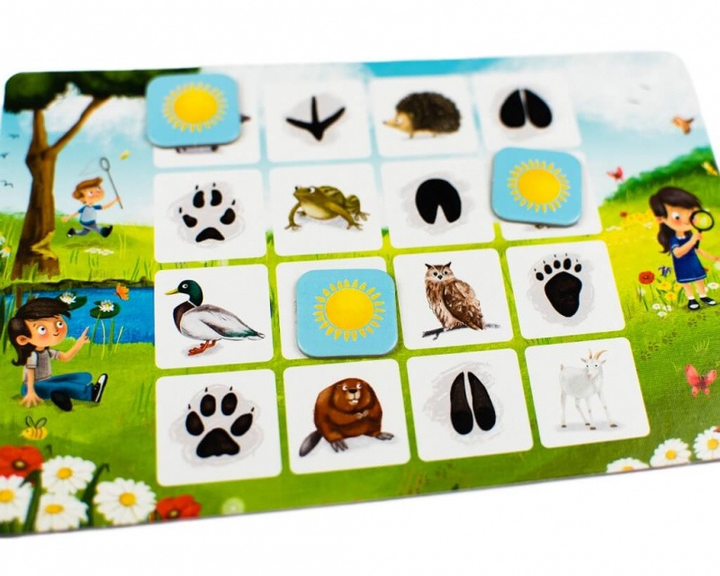 Настільна гра Kapitan Nauka Edgard Smart Bingo: на слідах тварин (5903699821534) - зображення 4