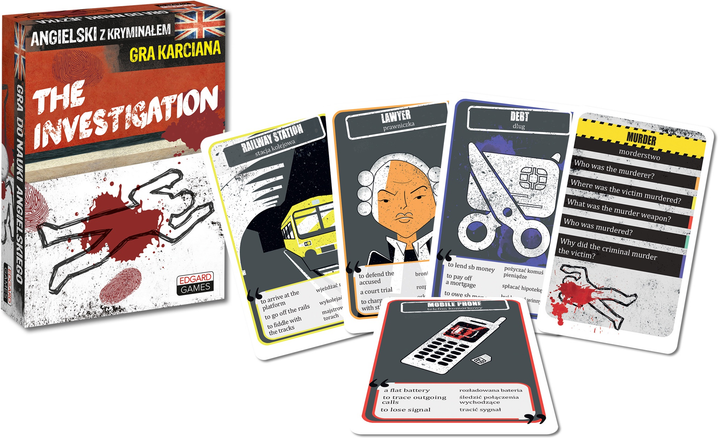 Настільна гра Edgard Games Англійська з криміналом The Investigation (5903699821039) - зображення 3