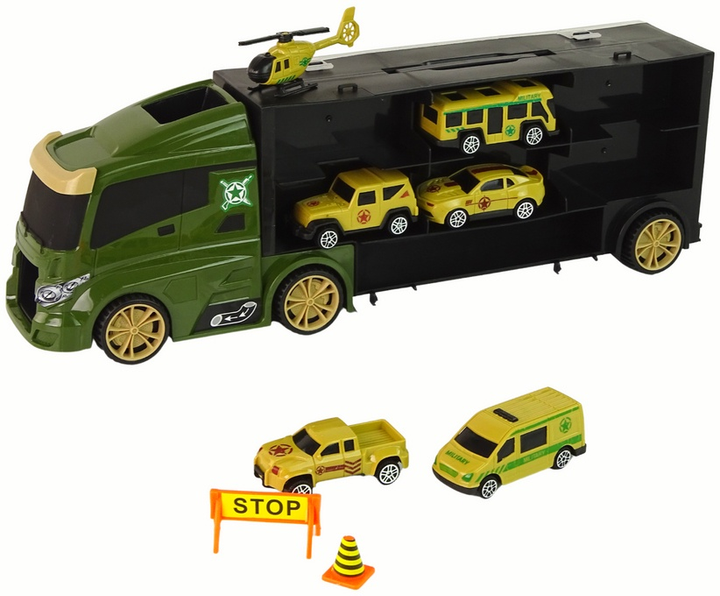 Autko LEAN Toys Laweta z resorakami i walizką na auta 15884 (5905679074015) - obraz 3