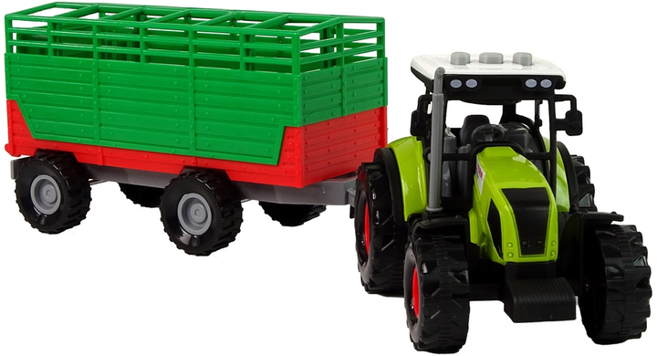 Zabawka LEAN Toys Farma Traktor z przyczepką 15222 (5905515356077) - obraz 6