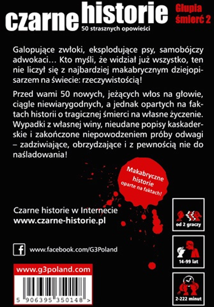 Gra planszowa G3 Czarne historie: Głupia Śmierć 2 (5906395350148) - obraz 7