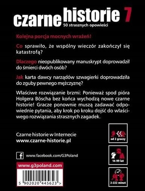 Gra planszowa G3 Czarne historie 7 (5902020445623) - obraz 6