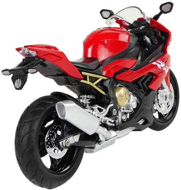 Іграшка LEAN Toys Мотоцикл модель BMW S1000RR зі світлом і звуками Червоний 9944 (5904204758017) - зображення 5
