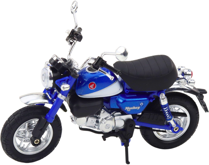 Zabawka LEAN Toys Motocykl retro klasyczny metalowy ze światłem 1:12 Niebieski 22624 (5905991049739) - obraz 3
