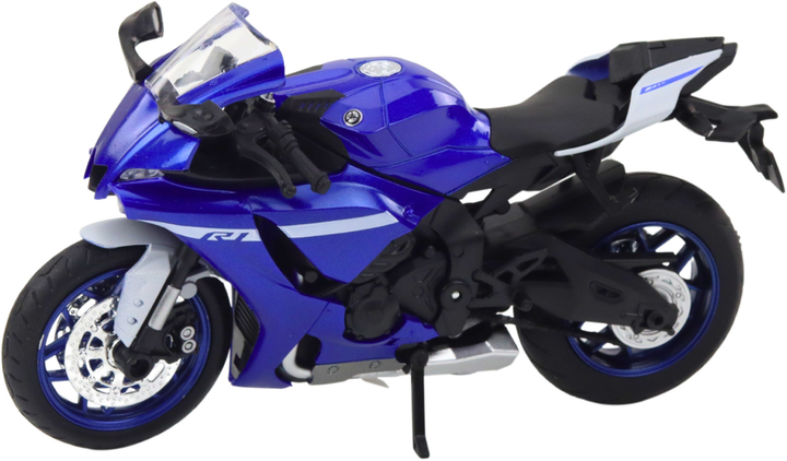 Zabawka LEAN Toys Motocykl R1 sportowy metalowy ze światłami i dźwiękami 1:12 Granatowy 22628 (5905991049777) - obraz 3