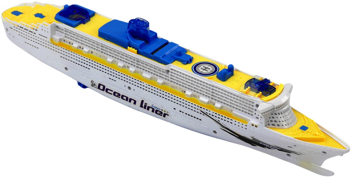 Zabawka LEAN Toys Statek pasażerski wycieczkowy jeżdżący ze światłami i dźwiękami 17861 (5905991007111) - obraz 4