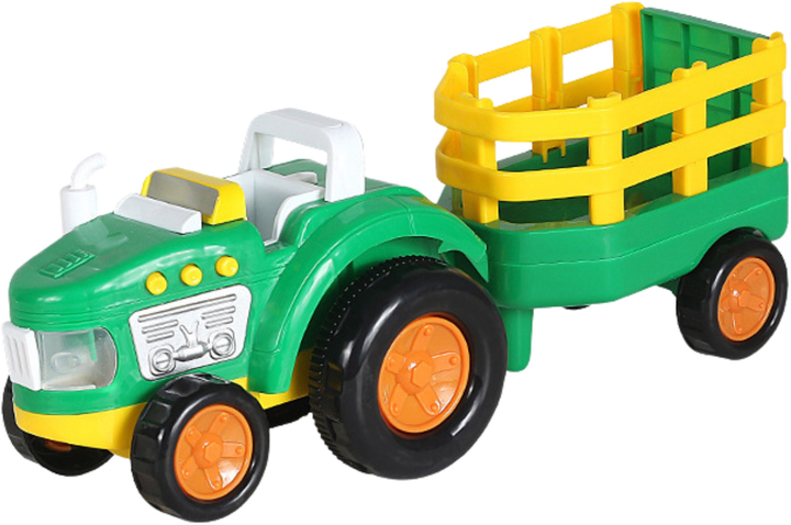 Іграшка LEAN Toys Сільськогосподарський трактор для малюків з тваринами та фермером, а також зі світлом і звуком 24739 (5905991057895) - зображення 3