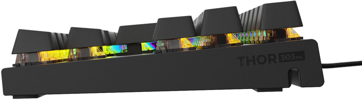 Клавіатура дротова Genesis Thor 303 TKL RGB Outemu Brown Black (5901969444568) - зображення 7