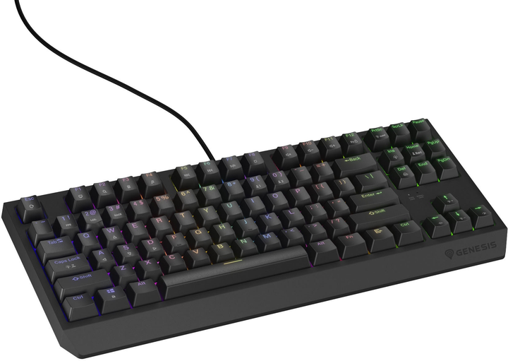 Клавіатура дротова Genesis Thor 230 TKL RGB Outemu Red Black (5901969443271) - зображення 4