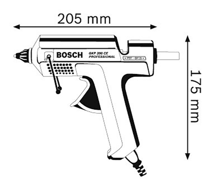 Клейовий пістолет Bosch Professional Heavy Duty GKP 200 CE (0601950703) - зображення 3