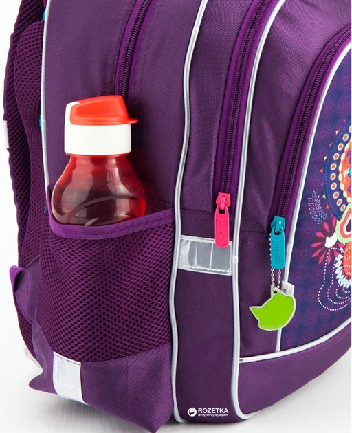 Рюкзак школьный Kite Education для девочек 38 x 29 x 13 см 14 л Цветы (K18-509S) + Сумка для обуви в подарок - Фото 5 Рюкзак школьный Kite Education для девочек 38 x 29 x 13 см 14 л Цветы (K18-509S) + Сумка для обуви в подарок - изображение 5