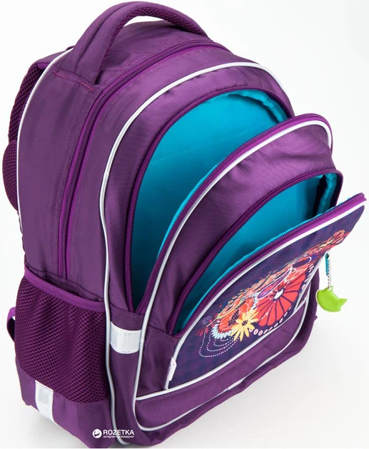 Рюкзак школьный Kite Education для девочек 38 x 29 x 13 см 14 л Цветы (K18-509S) + Сумка для обуви в подарок - Фото 7 Рюкзак школьный Kite Education для девочек 38 x 29 x 13 см 14 л Цветы (K18-509S) + Сумка для обуви в подарок - изображение 7