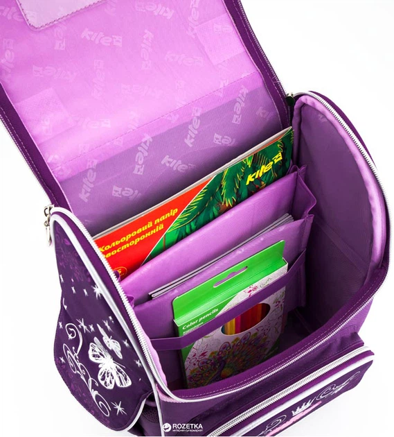 Рюкзак каркасный школьный Kite Education для девочек 34 x 26 x 13 см 11 л Волшебный замок (K18-500S-3) - изображение 10