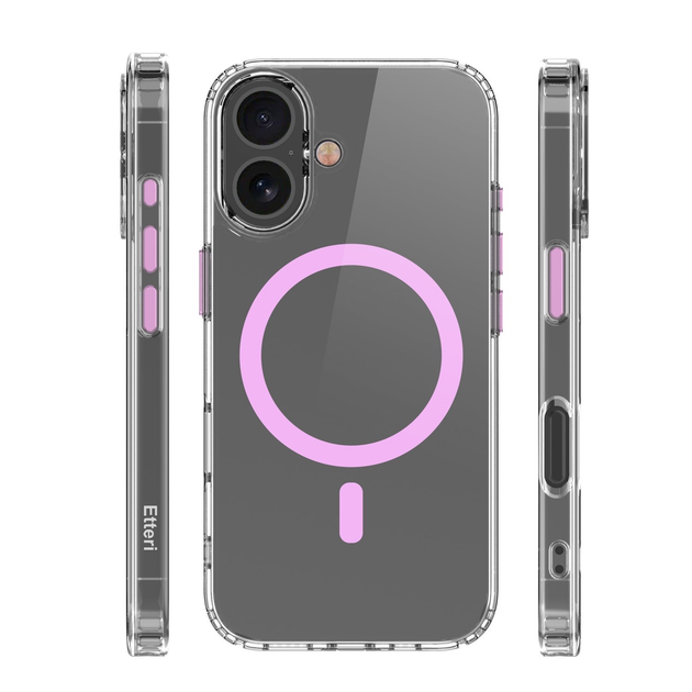 Etui plecki Etteri Color Mag do Apple iPhone 16 Pink (5906961964526) - obraz 4