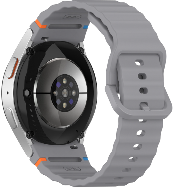 Силіконовий ремінець для Samsung Galaxy Watch 7/FE/6/5/4, Сірий-графіт - изображение 3