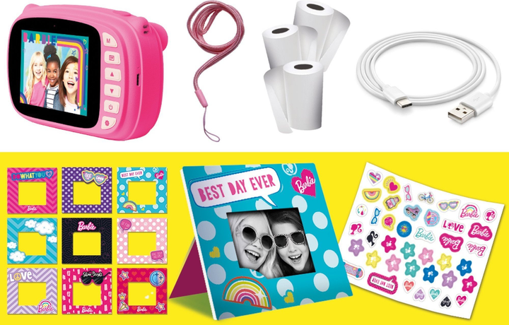 Миттєва камера дитяча Lisciani Barbie Print Cam Instant Photos 3 в 1 (8008324097050) - зображення 3