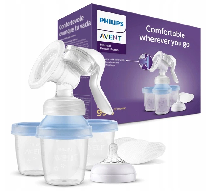 Молоковідсмоктувач механічний Philips Avent Natural Motion 125 мл +3 контейнери SCF430/13 (8710103944010) - зображення 10