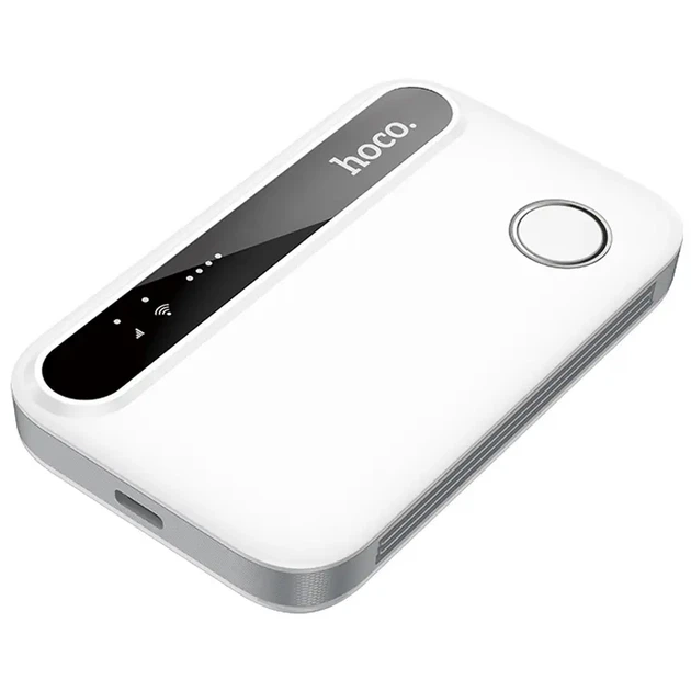 Мобільний маршрутизатор Hoco HI41 Portable Mobile WiFi Transmitter Білий - Фото 4 Мобільний маршрутизатор Hoco HI41 Portable Mobile WiFi Transmitter Білий - изображение 4