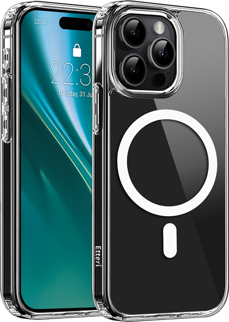 Панель Etteri Hybrid Mag для Apple iPhone 15 Pro Max Transparent (5907457798618) - зображення 1