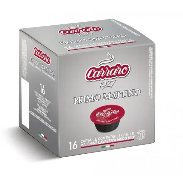Кава в капсулах Carraro Primo Mattino, 16 капсул Lavazza A Modo Mio ( 13372 ) - Фото 1 Кава в капсулах Carraro Primo Mattino, 16 капсул Lavazza A Modo Mio ( 13372 ) - изображение 1