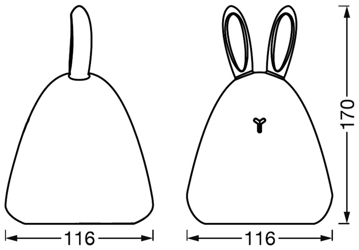 Нічник LEDVANCE NIGHTLUX TOUCH LED 2.5W Rabbit USB RGBW 4058075602113 - Фото 4 Нічник LEDVANCE NIGHTLUX TOUCH LED 2.5W Rabbit USB RGBW 4058075602113 - изображение 4