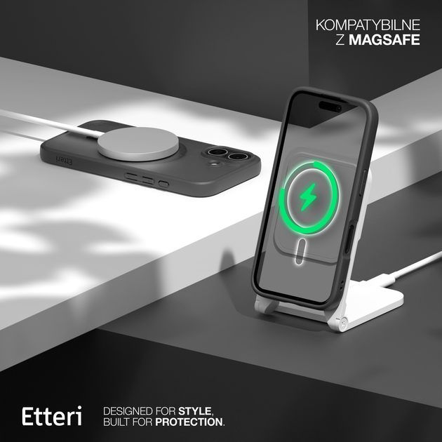 Etui plecki Etteri Matt Mag do Apple iPhone 16 Black (5907457798724) - obraz 6