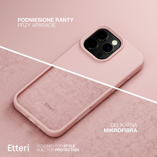 Etui Etteri Silicone Case do Apple iPhone 16 Plus Pink (5900495029652) - obraz 8