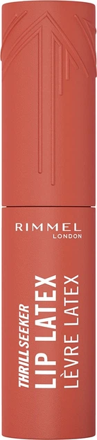 Рідка помада для губ Rimmel Thrillseeker Lip Latex 200 So Peachy 6 мл (3616305500205) - зображення 3