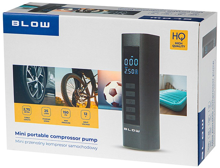 Kompresor samochodowy pompka Blow 44-281 12 V (5900804136286) - obraz 4
