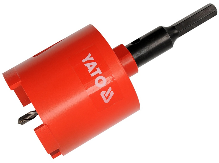 Свердло корончасте алмазне YATO 68 мм з шестигранником YT-6045 (5906083960451) - зображення 1