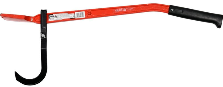 Dźwignia z hakiem do przenoszenia drewnianych bali YATO 830 mm hak 200 mm YT-79901 (5906083048029) - obraz 1