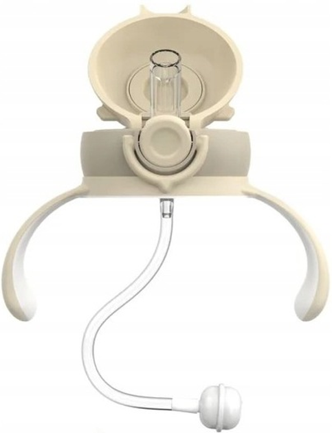 Bidon Neno Mio 2 z obciążoną słomką Kremowy 280 ml (5902479674421) - obraz 7